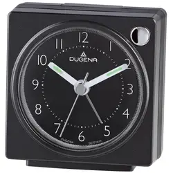 DUGENA Vekkerur /6x7/Sweep/Beep alarm/Snooze/Lys/Sort