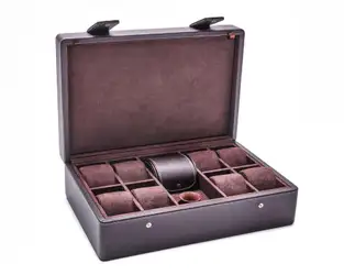 Leanschi 9 slot box with tools and magnifier