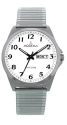 Modema MD6004.12 Ø38 Stål /Hvit skive tall/Strekklenke