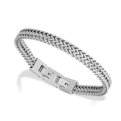 RB Bracelet Satined steel MAJOR II 7mm Steel 20,5cm