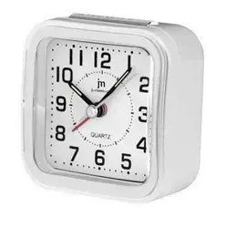 JM vekkerur/stigende beep/snooze/lys/sweep/hvit
