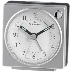 DUGENA Vekkerur /6x7/Sweep/Beep alarm/Snooze/Lys/Lys Grå