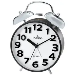 DUGENA Vekkerur /Ø11/Sweep/Bjelle alarm/Sort