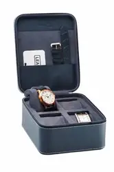 Leanschi 4 slot watch box/blue