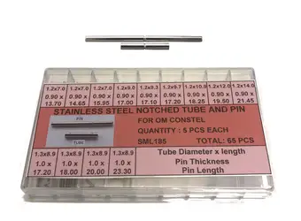 Stainless Steel Notched Tube & Pin Assorment