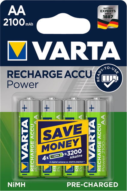 * VARTA LR06 ACCU Oppladbare