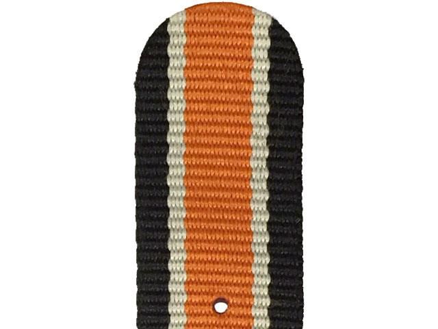 NATO 18MM Sort/hvit/oransje