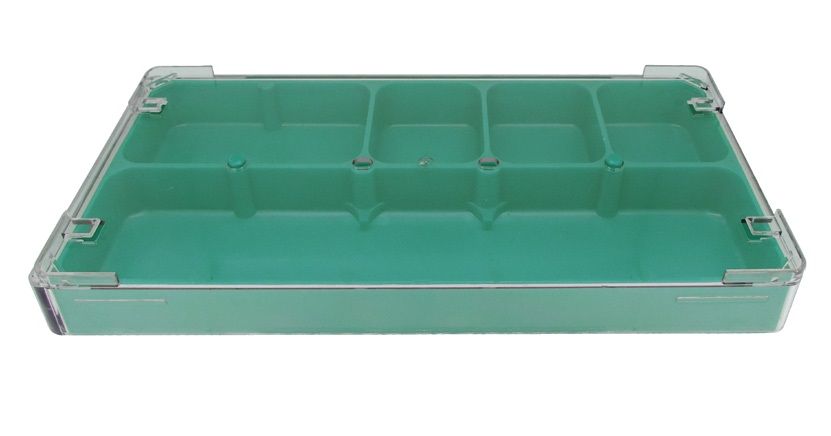 Work Tray Stackable Box with Lid - Green