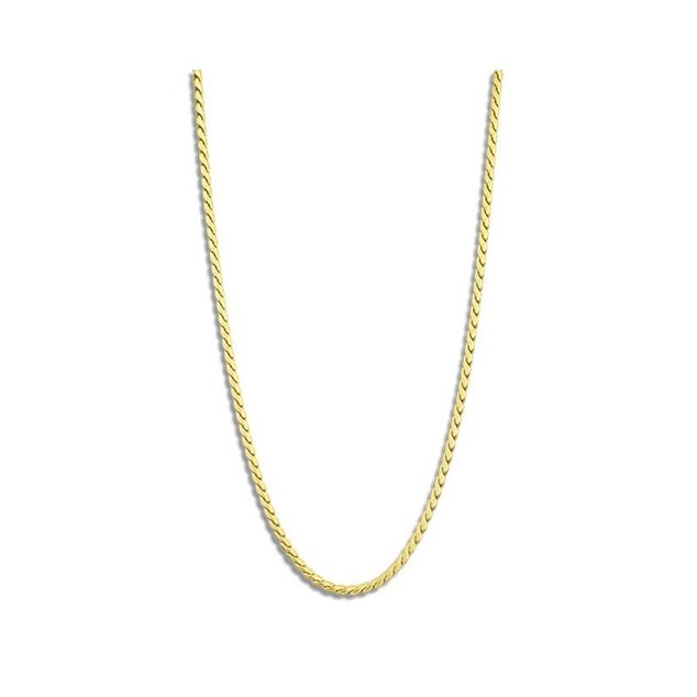 RB Necklace COBRA 3,2mm Satined IPGold 50+5cm