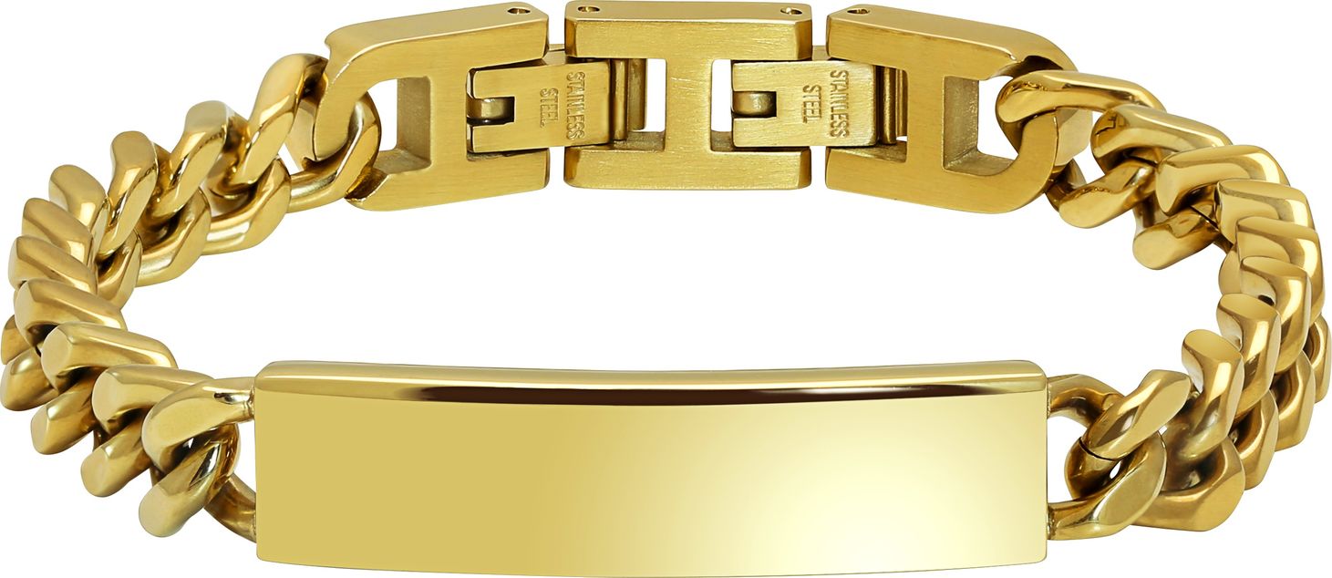 * RB Curb chain Steel DANDY IP Gold