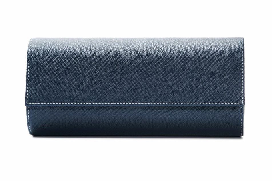 Leanschi 3 watch roll/blue leather