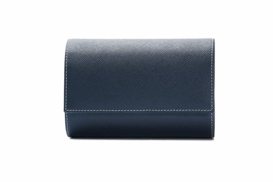 Leanschi 2 watch roll/blue leather