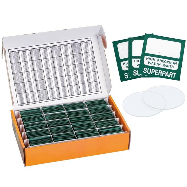 Flat Mineral Glasses Set 1,0mm/5xØ161-200/200pcs.