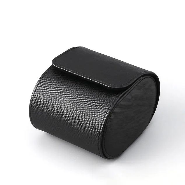 * LEATHER WATCH ROLL 1 / BLACK