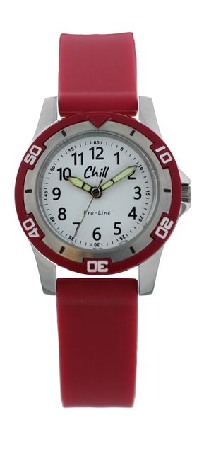 * Chill CH2001.04 Ø29 Stål Rød/Hvit skive/Rød rem