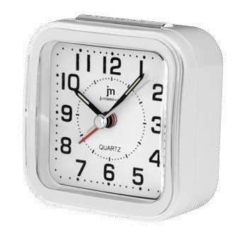 JM vekkerur/stigende beep/snooze/lys/sweep/hvit