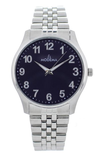 * Modema MD6006.03 Ø38 Stål/Blå skive tall/lenke