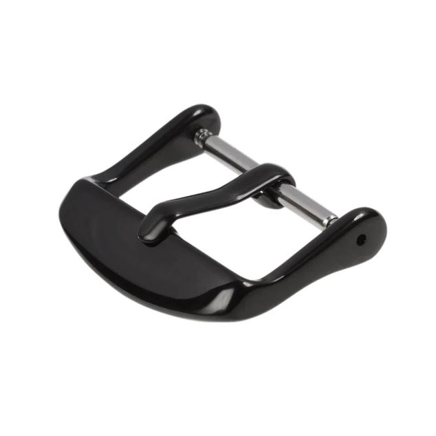 Set of 3 Steel buckle Sport 3mm 22mm IP Black