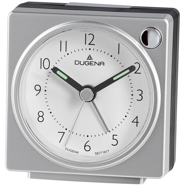 DUGENA Vekkerur /6x7/Sweep/Beep alarm/Snooze/Lys/Lys Grå