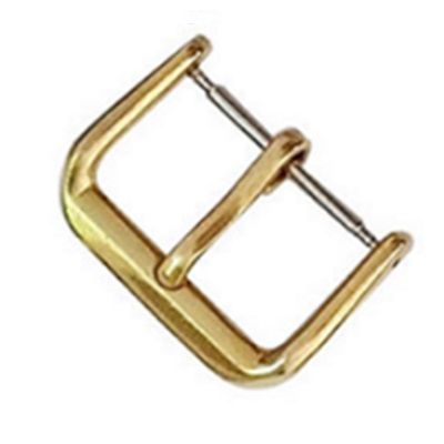 Set of 3 Alu buckle Classic 1.6mm 12mm IP Gold