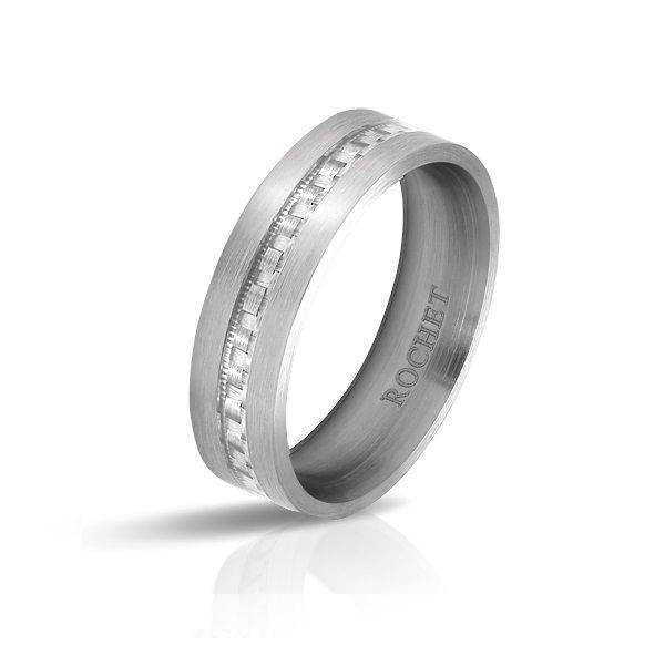 RB Ring Steel APOLLO 6mm Satined steel/White carbon Ø62