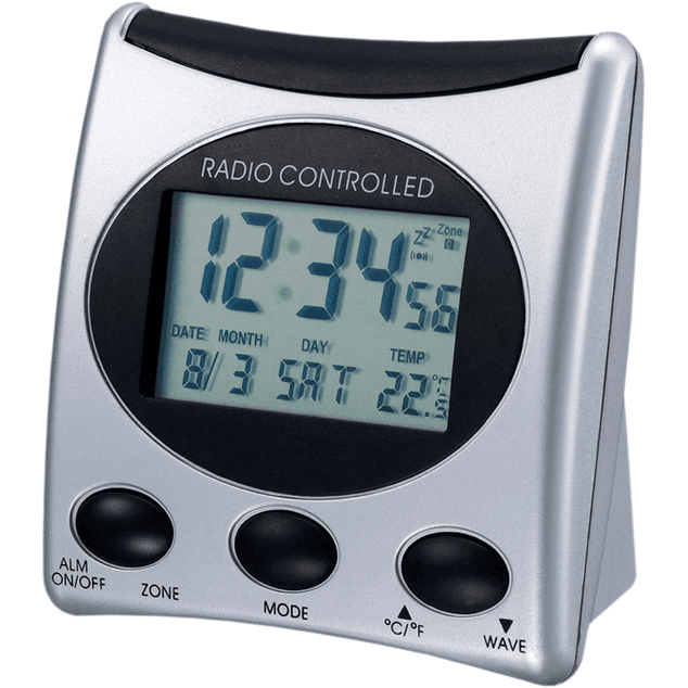 * Technoline digi-vekkerur/RC/temp/kalender/lys