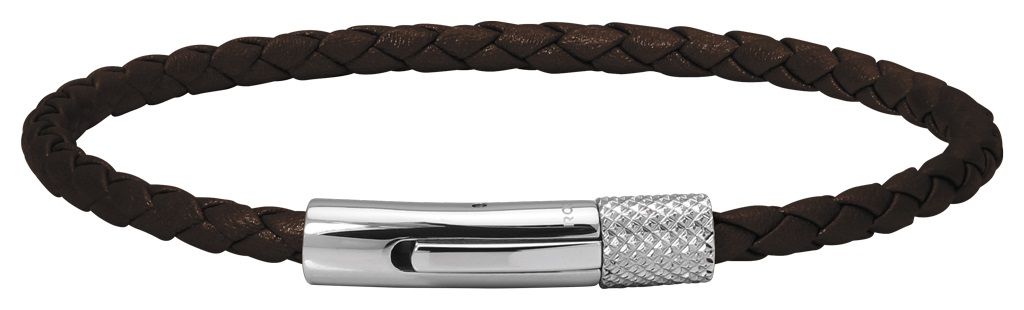 RB Bracelet DRIVER Steel 28mm with 3,5mm brown braided strap