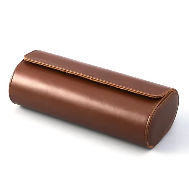 * LEATHER WATCH ROLL 3 / BROWN