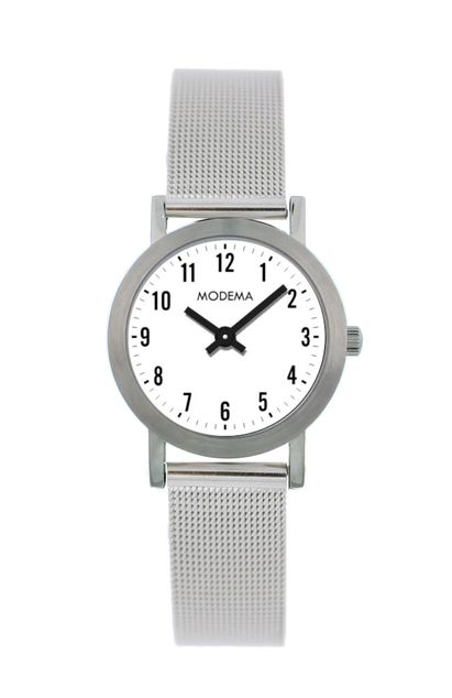 Modema MD6009.05 Ø34 Stål/Hvit skive tall/mesh