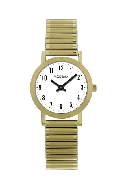 Modema MD6009.03 Ø34 Stål IPGold/Hvit skive tal