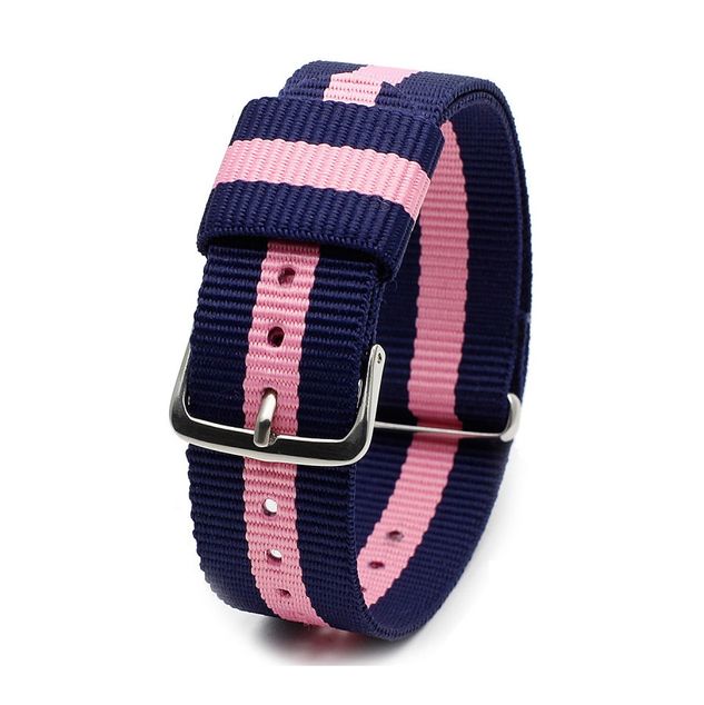 * 16mm Nylon Blå-Rosa/Stål