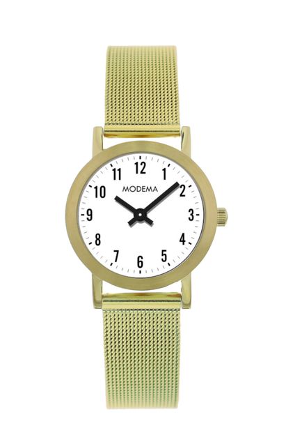 Modema MD6009.07 Ø34 Stål IPGold/Hvit skive tal