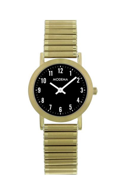 Modema MD6009.04 Ø34 Stål IPGold/Sort skive tal