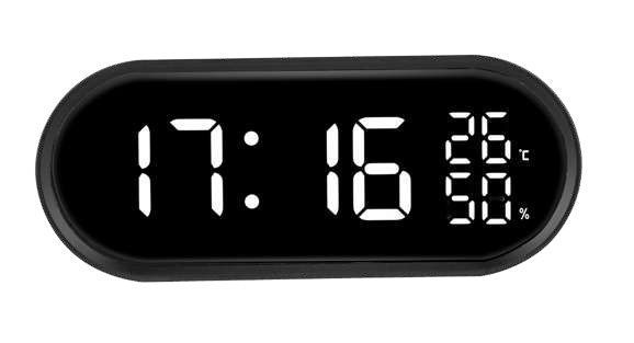 JM/220v/LED/vekkerur/sort