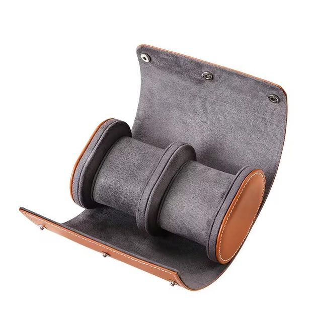 * LEATHER WATCH ROLL 2 / TAN