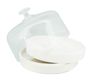 Double work trays with dust dome