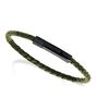 RB Bracelet DRIVER 28mm IP Black with braided link 3,5mm
