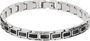 RB Bracelet MERCURY 8mm Steel and carbon 21cm