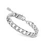 RB Bracelet Satined FORGE 9mm SS squared links 22cm