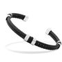 * RB Bangle CABESTAN 5mm Cable/IP Blackl with Black thread