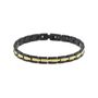 RB Bracelet SANTORIN 6mm IPBlack/IPGold 21cm
