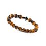 RB Mystére tiger's eye beads and black IP steel