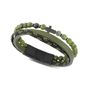 RB Mystéres 12mm green jasper bead bracelet