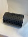 * Gavepapir svart m/svarte prikker  19cm X 175m