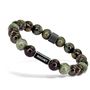 RB Bracelet ZEN with Beads 8mm Kambala Jasper Knurled vinta