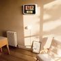JM/flip clock/RCC/vekkerur/hvit
