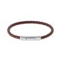 RB Bracelet DRIVER  satined steel 3,5mm Burgundy 20,5cm