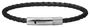 RB Bracelet DRIVER Steel 28mm - 3,5mm Black Braided Leather